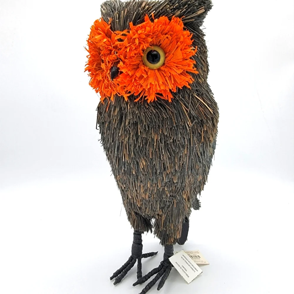 Pier 1 Imports H Natural Sisal Owl Holiday Decor Approx 12..5